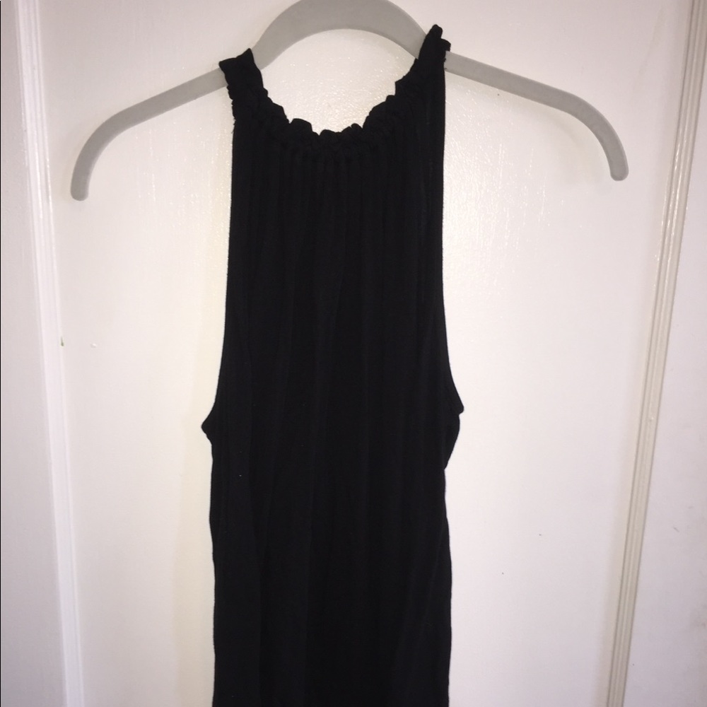 Black High Neck Tank